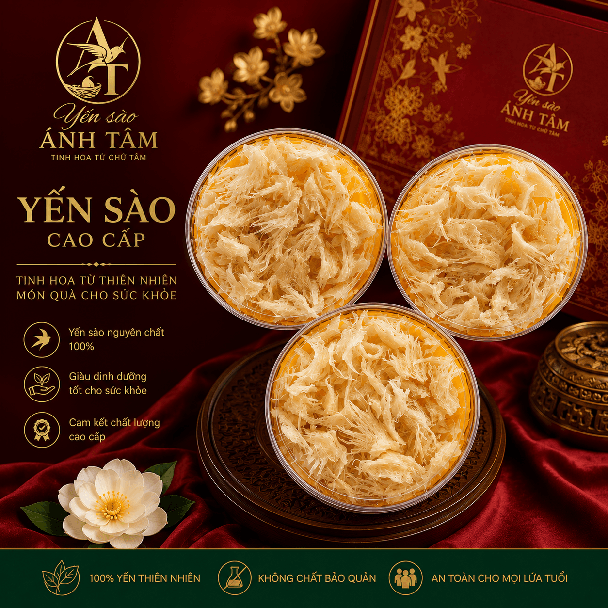 Chân Yến Rút Lông 100g